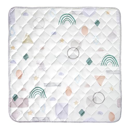Image of Premium Baby Play Mat - Extra Thick Soft Cushion Play Mat, Play Mat for Babies 0-6 Months, Baby Mat for Floor, Newborns, Infants, Toddlers - 50x50in