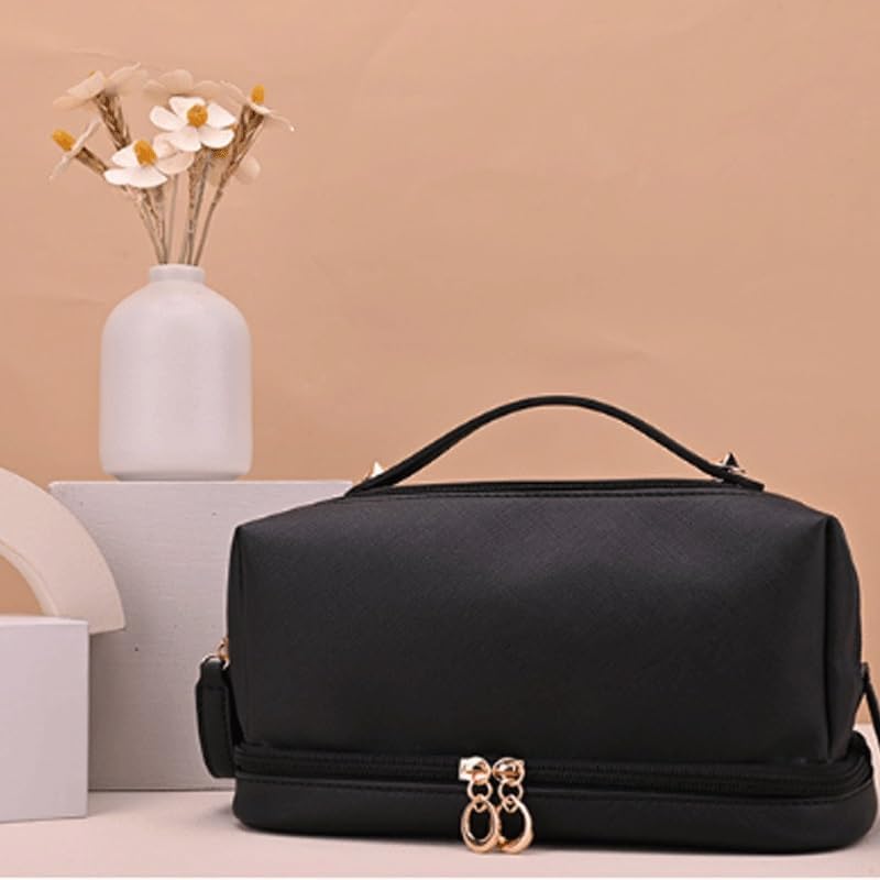 Waterproof Pu Storage Bag for Lady's Hand held Toiletry Bags When Traveling image 5