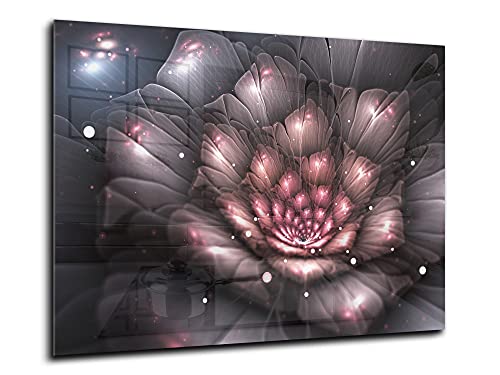 Canvasfly Wandpaneele für Küche Deko-Spritzschutz für Küchenrückwand Glas Bilder Gehärtet Küchen-Deko Glasplatte aus Vorgespanntem Glas Küchenrückwandplatte 90x60 Entwurf