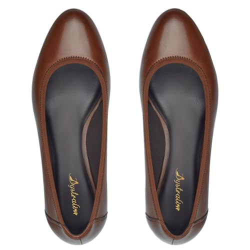 Women Comfortable Wedge Pumps Low Heel Closed Almond Toe Slip On Wedge Sandals Two-Toned Matte Leather Dress Shoes Office Ladies Work Wedding Party Dance Shoe Formal Classic Fall 4-11 M US2