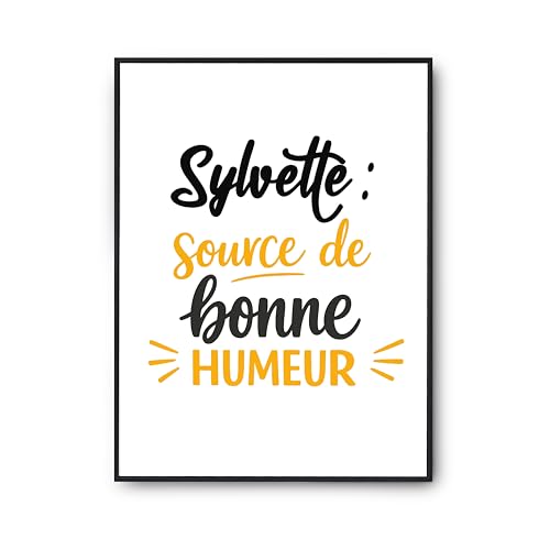 Affiche Sylvette Otshirt poster citation humour imprimé en France pour décoration