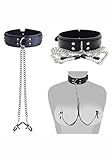 Nipple Clips Breast Flirting Stimulation, Nipple Rings BDSM Adult Sex Toys Bondage Wellness,Nipple Toys Adjustable Metal Nipple Clamps, Nipple Clamps Sexual Pleasure Tools for Women Sweater GF-87