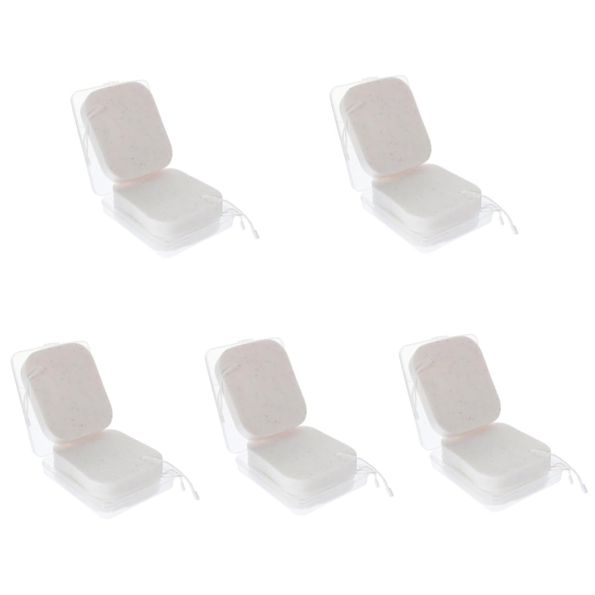 KOMBIUDA 5sets Spugne Per Viso Lavabile Di Spugne Esfolianti Per Pulizia Del Viso Strumenti Per Make-up Per Pulizia Delicata e Comfortevole