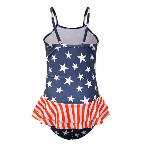 Image of QPANCY One Piece Swimsuits for Girl Ruffle Unicorn Bathing Suits Strap Swimwear