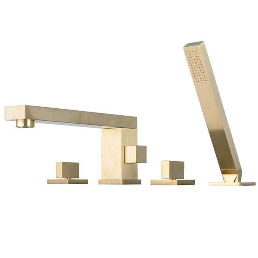 Ensemble de Robinet de Douche LUNEZY Sublimez Votre Bain avec l'Éclat de l'Or Brossé