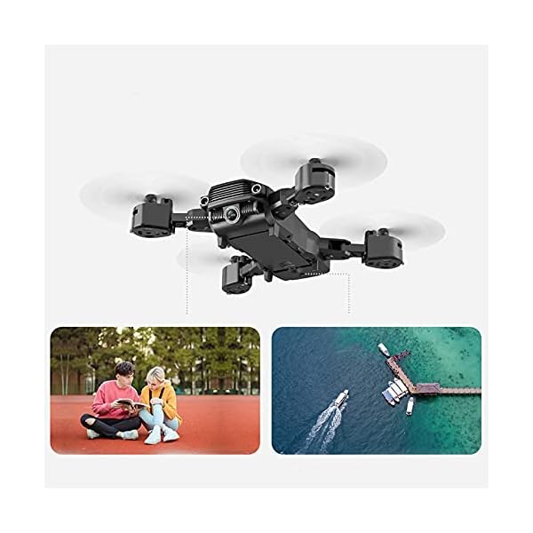 YDZ Outdoor Drohne 4K Dual Kameras, Faltbare Quadcopter Anwendung zur Steuerung des Flugbahnbetriebs – Bild 3