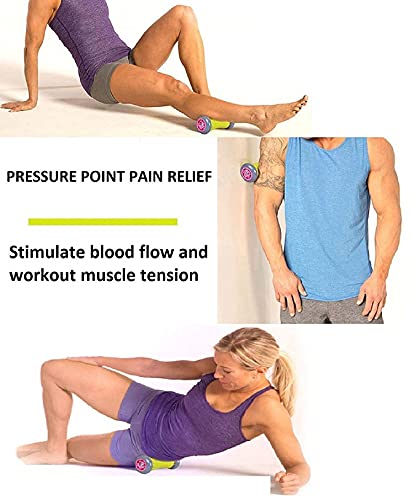 Image of Bodylastics Foot Massage Roller & 33cms Foam Roller for Plantar Fasciitis Pain Relief Ergonomic Designed for Reflexology Deep Tissue Muscle Revovery for Total Body