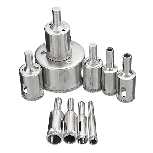 NUSHKI 10 piezas brocas para vidrio y cerámica 6-30mm miniatura 1