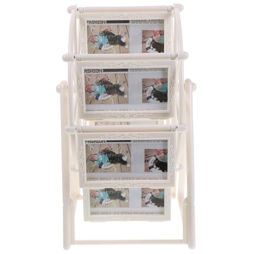 Cornice girevole con ruota panoramica, da tavolo, vintage, per 16 foto, decorazione per la casa