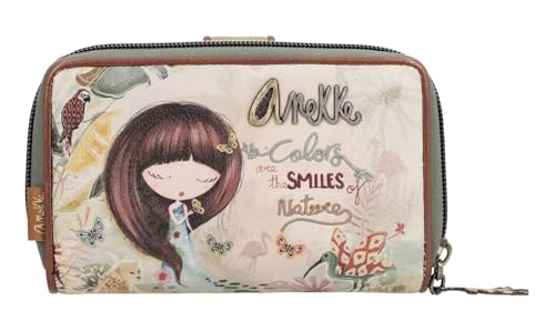 Anekke - Mittelgroße Geldbörse für Damen - mit RFID-Schutz - Geldbörse...