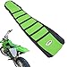 JFG RACING Gripper Rubber Soft Motorcycle Seat Cover MX For Kawasaki KLX250 KLX300 94-07 Dirt Bike - Green