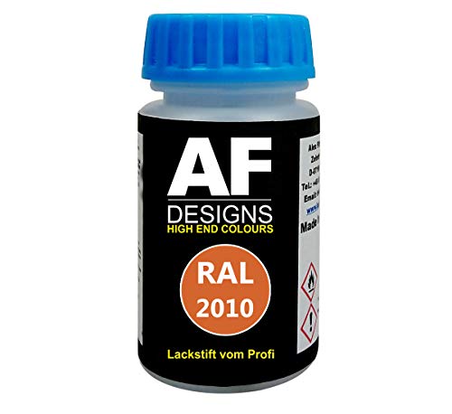 Alex Flittner Designs Lackstift RAL 2010 SIGNALORANGE matt 50ml schnelltrocknend Acryl