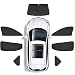 PACEWALKER 7 Pièces Pare Soleil Voiture,Auvent pour Enfants Auvent de Fenêtre Latérale pour Réduire la Chaleur Protection UV Bébé Adulte Pare-Soleil pour Animaux de Compagnie pour Tesla Model Y