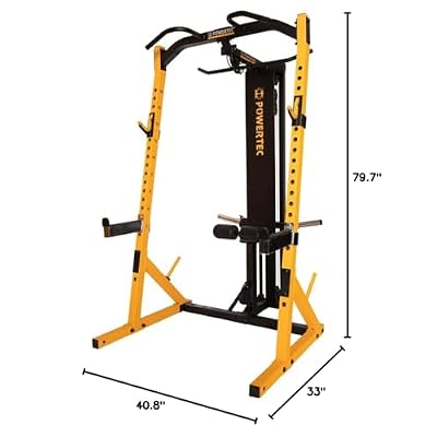 Powertec Fitness Workbench LAT Tower Option - Exercise Equipment for Home Workouts and Garage - LAT Pull Down Machine Attachment, 500 Weight Capacity