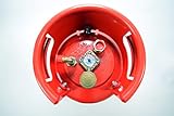  Wiederbefüllbare Tankflasche Stahl 4 Punkt Ventil 11 Kg 27 Liter Campingflasche Wiederbefüllbar inkl. Tankadapter Set