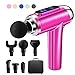 Produktbild Massagepistole, Massage Gun mit 6 Tiefe Gewebe Massageköpfen und 20 Geschwindigkeit, Massagegerät Elektrisch Schmerzlinderung für Nacken Schulter Rücken, Muskelermüdung zu Entlasten,Rosa
