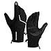 Produktbild FREE SOLDIER Herren Winterhandschuhe Warme wasserdichte Handschuhe(Schwarz,L)
