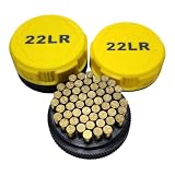 Mini Ammo Storage Boxes for .22LR Ammunition – Compact Durable Ammo Case with Screw-On Lid...