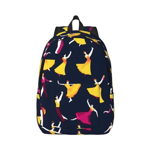 Petit sac à dos de voyage imprimé pour randonnée et danse de salon