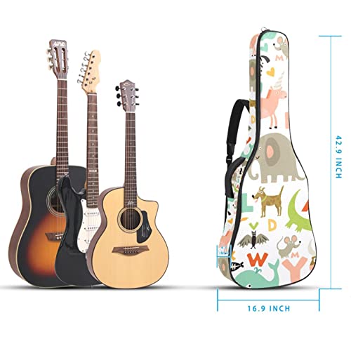 Housse imperméable pour guitare acoustique avec double bandoulière et poche Motif visage de chat coloré, Multicolore 02… - Les Beatles, Paul McCartney, John Lennon, RIngo Starr, George Harrison Housse imperméable pour guitare acoustique avec double bandoulière et poche Motif visage de chat coloré, Multicolore 02… – Image 6