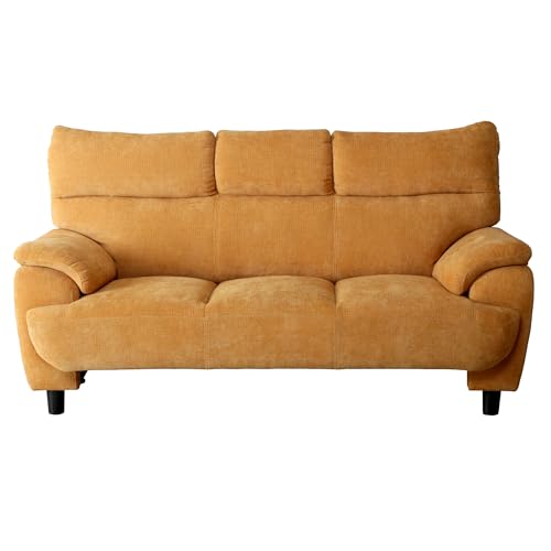 3�l�|���\�t�@ �t�@�u���b�N ��183×���s90×����90×���ʍ�42cm �I�����W 474062