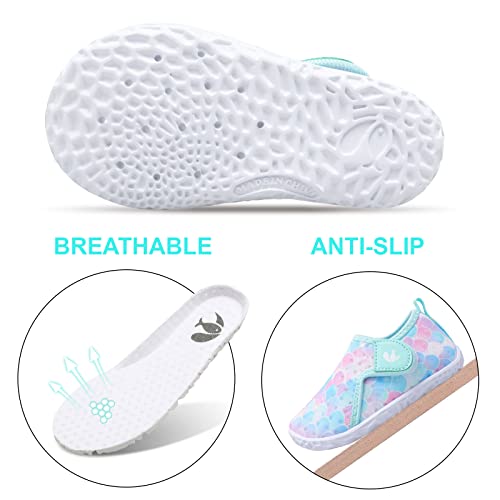 Image of FEETCITY Boys Girls Water Shoes Kids Aqua Socks Quick Dry Barefoot for Beach Swimming Pool