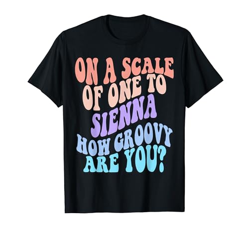 SIENNA Personalized Name Cute Retro Girls Groovy Birthday T�V���c
