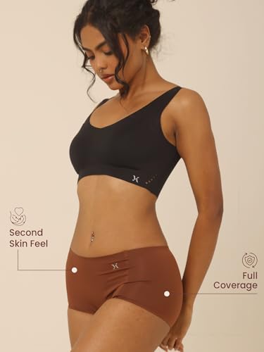 Image of Krvvy Airsoft Boyshorts | Women's High Coverage Mid-Rise Underwear with Four-Way Stretch | All Day Breathability | Lightweight & Seamless