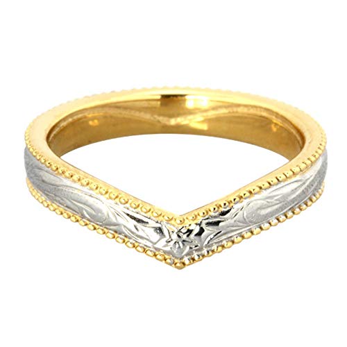 Hawaiian Ring by Austaras - Sterling Silver and Gold Plated Stainless Steel Heart Ring2