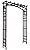 Panacea 84303 Mission Garden Arbor with Lanterns, Black, 79.5" H