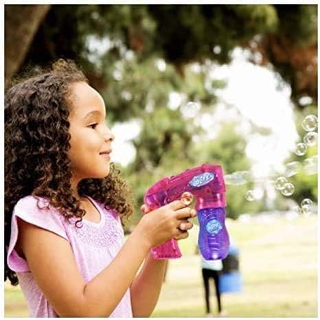 Blitz Light Up Bubble Blaster Bubble Guns (Colors May Vary) for Kids, Bubble Blower for Bubble Blaster Party Favors, Summer Toy, Outdoors Activity, Easter, Birthday Gift 26399-1A