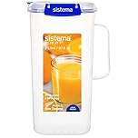 Sistema KLIP IT Plus Leakproof Juice Jug | 2 L | Airtight Plastic Jug for Milk, Water & More | BPA-Free