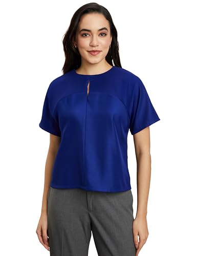 Image of Symbol Premium Women's Polyester Crop Top (Relaxed Fit | Stylish | Desk-to-Dinner) (Available in Plus Sizes)