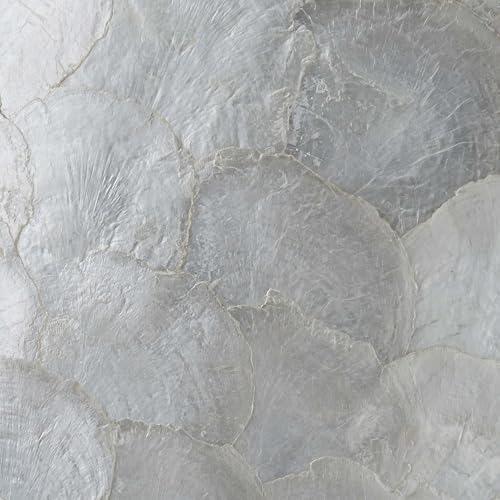 Pine Flicker 3-Light Capiz Shell Crystal Drum Ceiling Light, Coastal Style Close to Ceiling Light Fixture for Dining Room, Living Room & Bedroom, D45*H47.5~139 cm, Clear Crystal & Gold Finish by Pine Flicker - Image 9