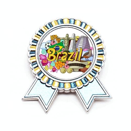 Broche Oscar de football en métal robuste pour personnaliser une veste unie