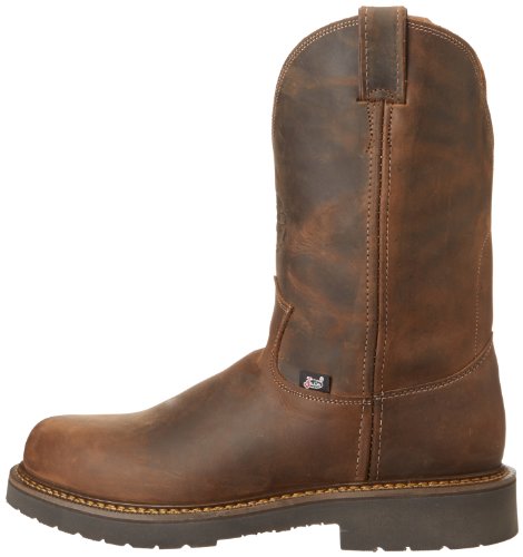 Justin Original Work Boots U.S.A. Men's J-Max 11" Pull-On Boot,Rugged Bay Gaucho,12 2E US