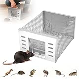 Eaglever Mouse Trap, Eaglever Rat Trap, Stainless Steel Automatic Mousetrap, Automatic Rat Trap, Automatic Mouse Trap, Easy to Set Mice Catcher for Indoor and Outdoor (1 PCS)