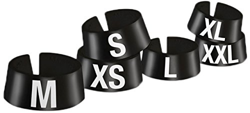 Mark Bric 0-S-XXL131B Classic Size Marker Letter Set, Includes 6 Sizes, Black with White Print (Pack of 500)