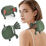 Portable Electric Neck Massager with Heat, Shiatsu Deep Kneading for Shoulder, Back & Leg Muscle Tension, Rechargeable Hands-Free Massage Pillow