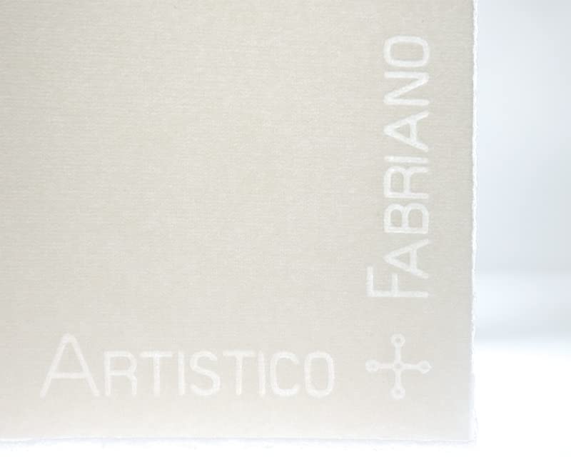 Fabriano Artistico Aquarellpapier, CP, 300 g/m², 55,9 x 76,2 cm, Weiß, 10 Stück