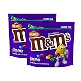 ASSORTIT X M&M'S Collab Dark Chocolate Peanut M&M's 18-Oz Resealable Bulk Family Share Size Pouches Bulk (2-Pack) – Perfect for Snacking, Baking, Candy Dishes, and Parties