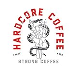 Hardcore Single Serve Coffee Pods for Keurig K Cup Brewers, High Caffeine, Strong Roast, 10 Count