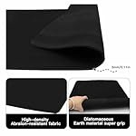 Non-Slip Elliptical Machine Mat - Durable Workout Mat for Under Desk Ellipticals, Seated Foot Pedal Exercisers, Floor Protection & Stability for Home Gym Equipment (23.7" x 15.9") - Image 5