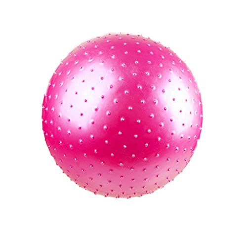 Umerk Gymnastikball Anti-Burst-Yoga-Kugel verdickte Stabilität Nicht Beleg-Body Balance-Ball mit Luftpumpe for Fitness, Balance & Gymnastik-Training (Color : Pink, Größe : 65cm)