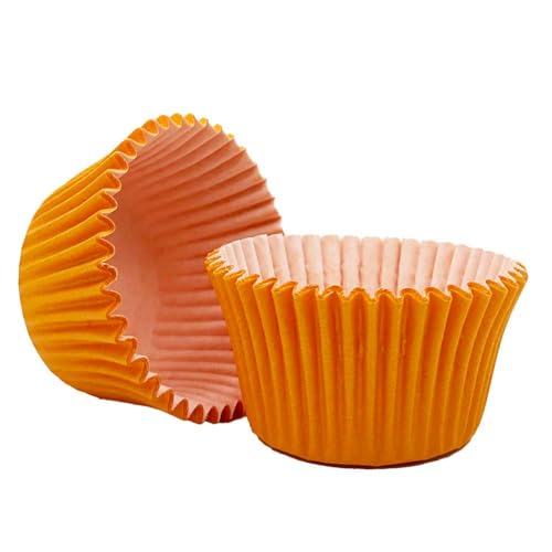 Scrumptious! 24PC Cupcake Cases - Orange - 65GSM 51mm x 38mm Greaseproof Paper Baking Cases - Great for Halloween Birthday and Anniversary Party Muffins Cakes and Bakes - Image 2