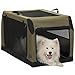 Petsfit Faltbare Hundebox Hundetransportbox Auto Transportbox Stoff für Hund & Katze mit sicherem Stahlrohrrahmen für große mittlere kleine Hunde