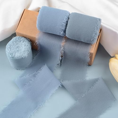 WANDIC Chiffon Ribbon Fringe