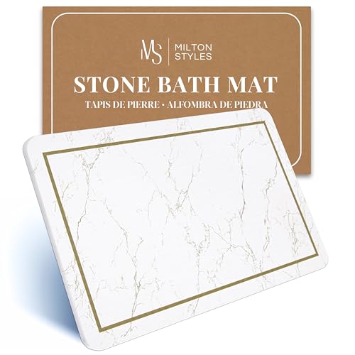 Milton Styles Stone Bath Mat – Super Absorbent Diatomaceous Earth