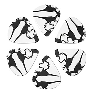 Velociraptor Dinosaure Lot de 6 médiators pour guitare acoustique, guitare électrique, basse, ukulélé – fin, moyen et… - Les Beatles, Paul McCartney, John Lennon, RIngo Starr, George Harrison Velociraptor Dinosaure Lot de 6 médiators pour guitare acoustique, guitare électrique, basse, ukulélé – fin, moyen et… – Image 4