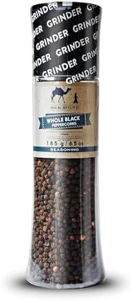 Silk Route Spice Company Whole Black Pepper Giant Grinder 185g